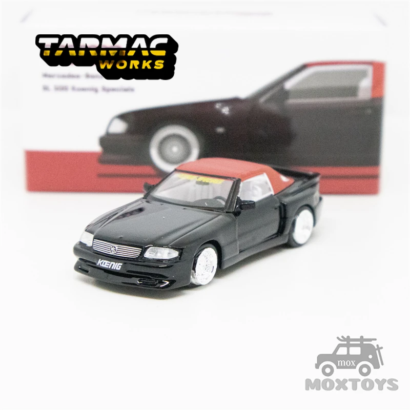 

Tarmac Works 1:64 MB SL 500 Koenig Specials Black Diecast Model Car