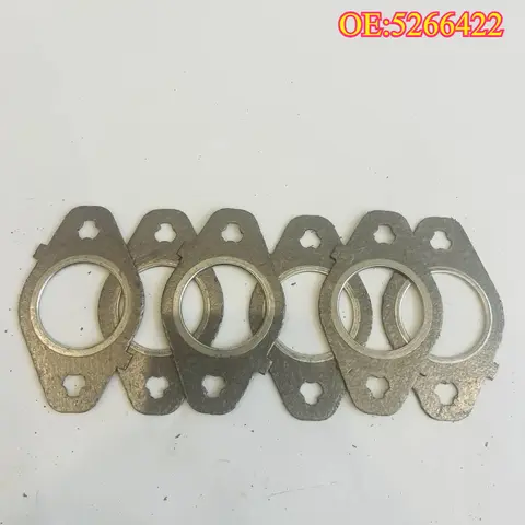 High quality New For 6PCS 5266422 1998-15  Ram  5.9L 6.7L 24V  Exhaust Manifold Gaskets
