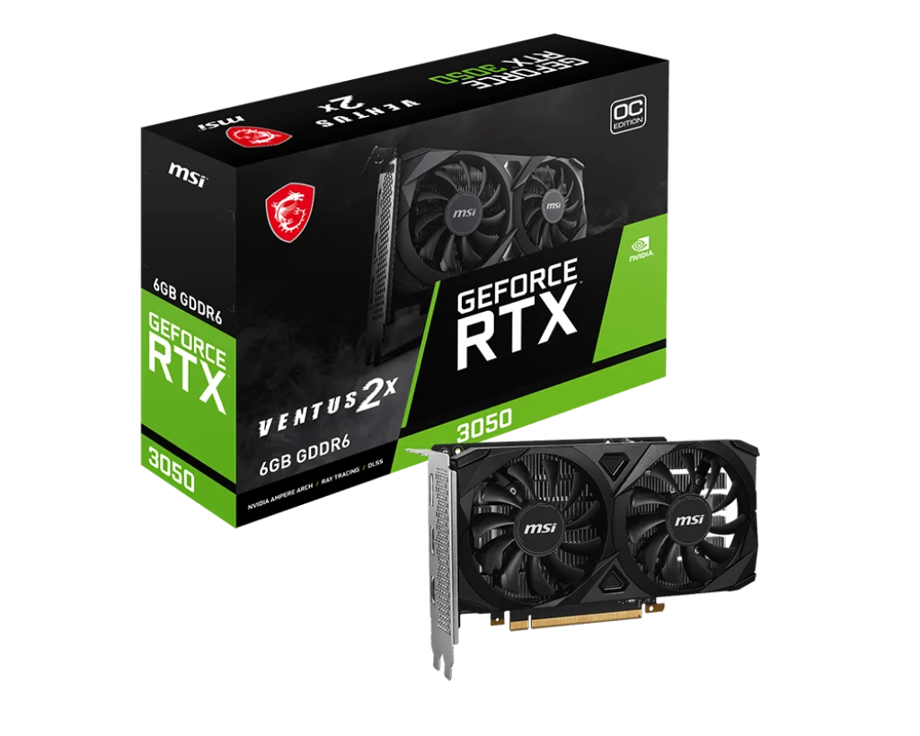 

2024 New GeForce RTX 3050 VENTUS 2X 6G OC Sealed Package Gaming Desktop Gaming GPU