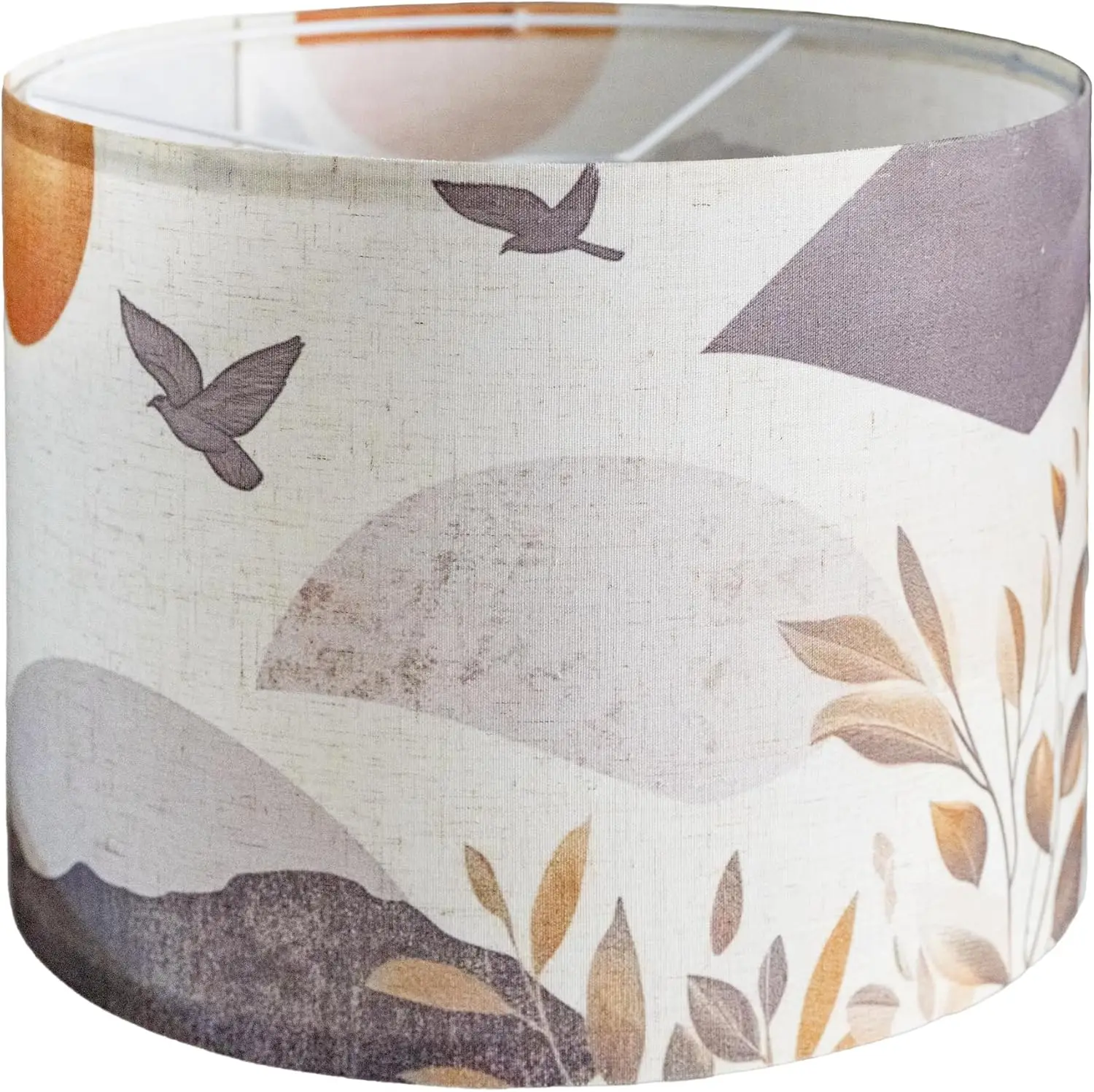 

Fabric Drum Lampshades for Table, Floor Lamps, 13’’ Top x 13’’ Bottom x 10’’ High (Spider), Medium Size, Small Siz