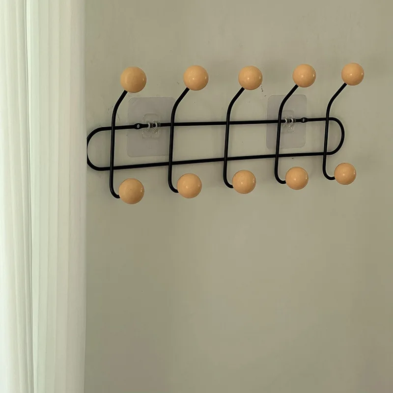 Vintage Wall Hook Korean Style Cream Color Metal Clothes Hat Holder Rack Bathroom Organizer Home Kids Room Nursery Decoration