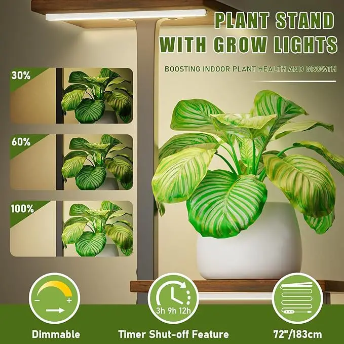 Selected multi-layer wrought iron flower stand floor-to-ceiling indoor balcony with dill with growth light