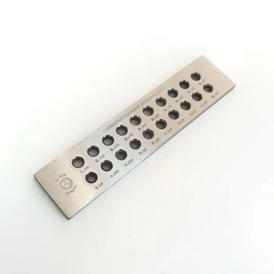 Placa de dibujo de carburo de tungsteno rectangular redonda