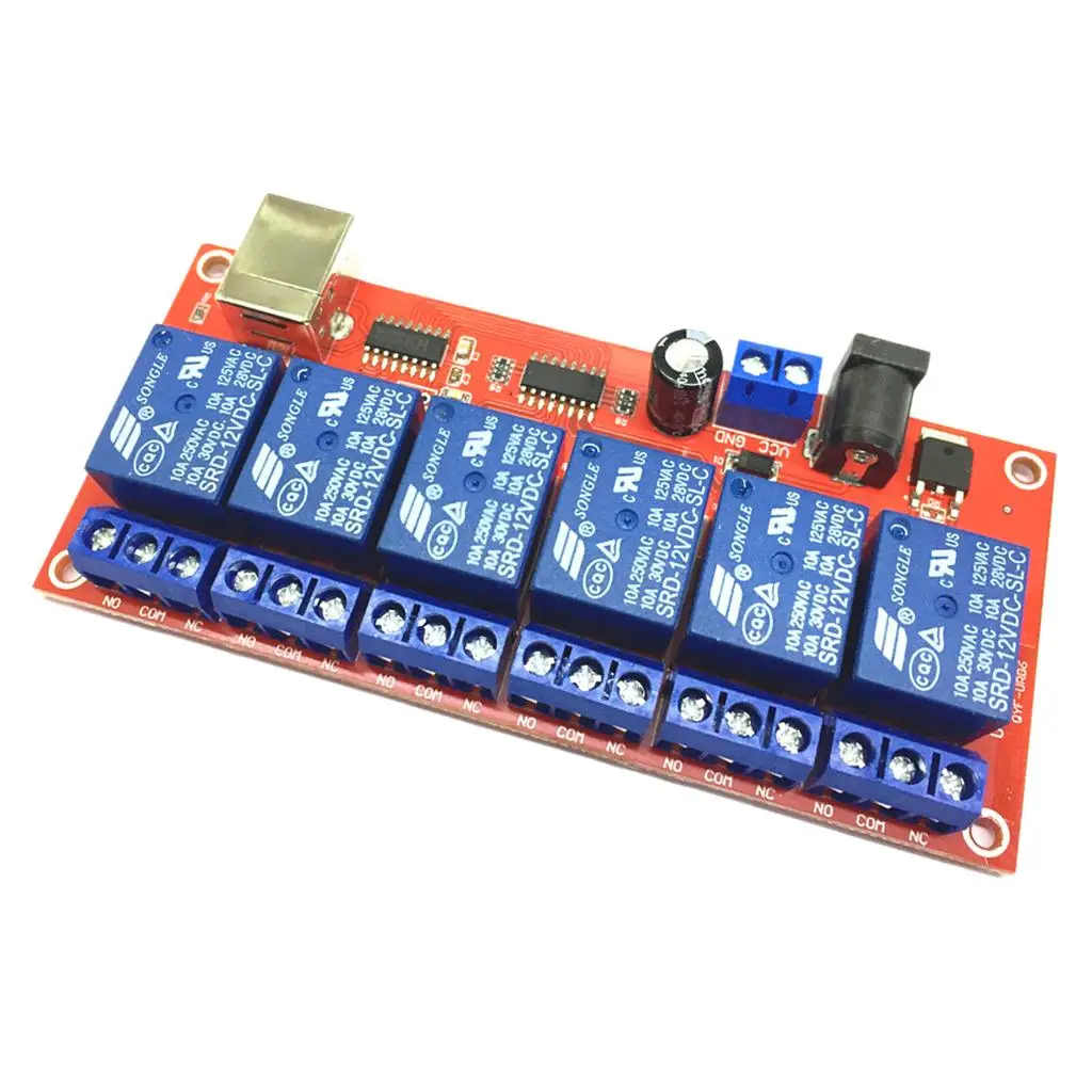 6-channel USB Relay Module Drive- USB Relay Computer Control