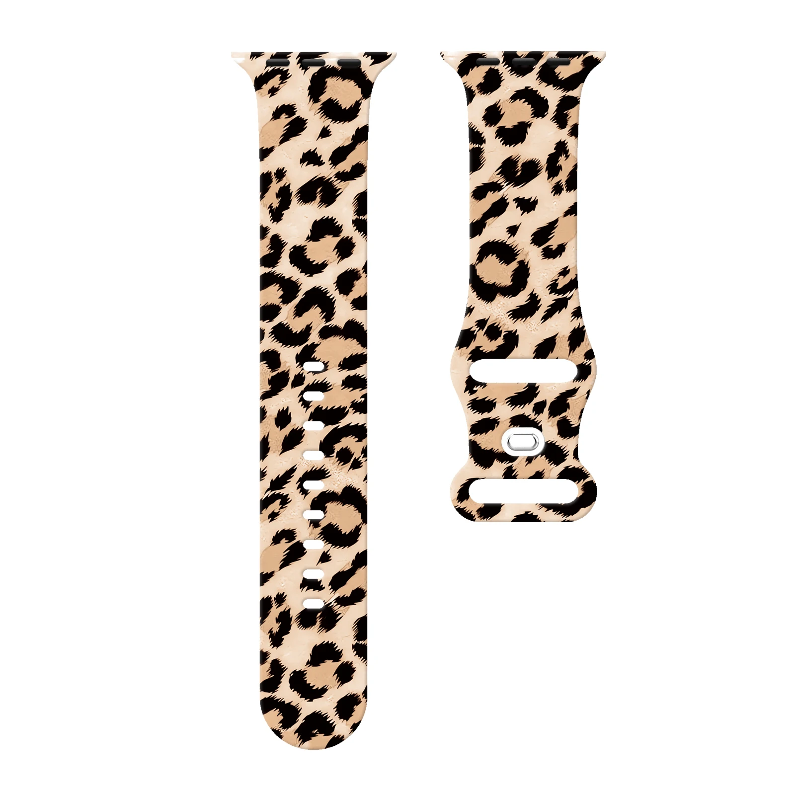 

MINISO Animal print watch strap for Apple Watch 11 10 9 8 7 Silicone Band Replaceable Bracelet for iWatch 38mm 40mm 41mm 42mm