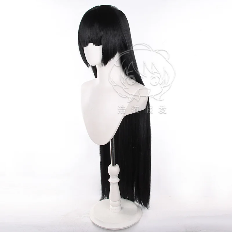 Astra Yao Cosplay Wig Zenless Zone Zero Role Play Costume Accessories Women Black Straight Hair Halloween Stage Performance Prop