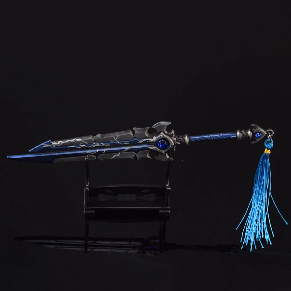 21 centimetri Worldcarver World of Warcraft Arma Spada a due mani Gioco Periferico Metallo Samurai Spada Arma Modello Ornamenti Artigianato Giocattolo