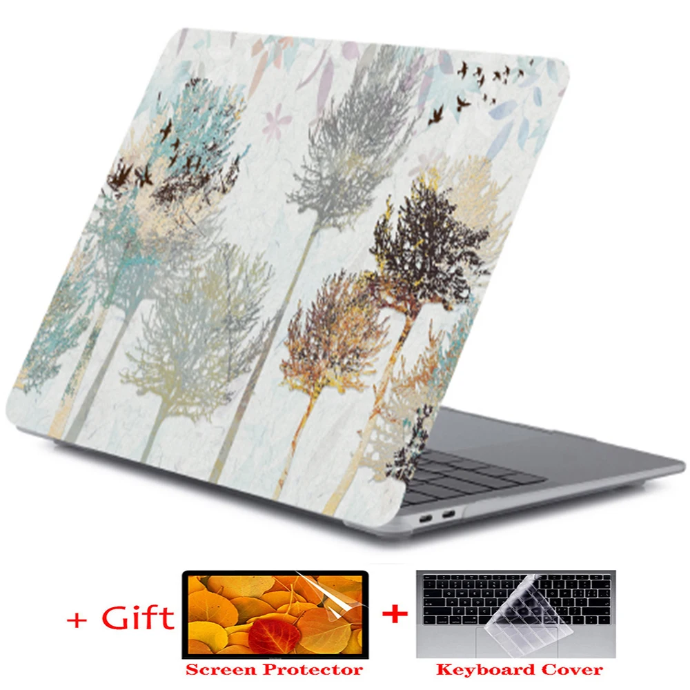 2020 new M1 Chip Air Pro 13.3 inch AIR 13 A2337 New Pro 13 A2338  Print pattern Laptop Case For Apple Macbook Air Pro case +gift