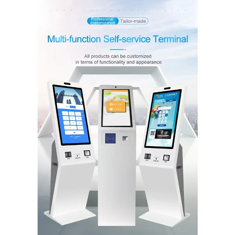 21,5 Zoll Theken-LCD-Selbstbedienungs-Kiosk Selbstbestell-Kiosk Android-Betriebssystem Restaurant-Bestell- und Zahlungs-Kiosk