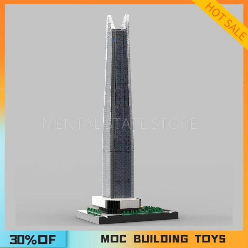 NEW 10331PCS Customized MOC Lotte World Tower Ver Building Blocks Technology Bricks DIY Creative Assembly Toys Holiday Gifts