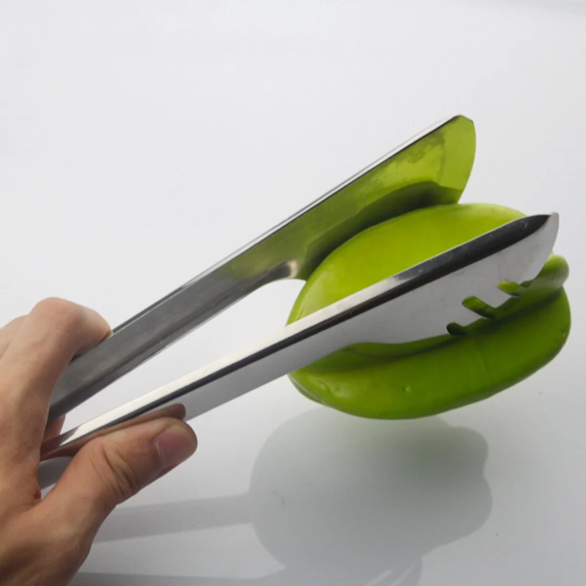 

9Inch Stainless Steel Barbecue Clip Food Grade Mirror Finish Bbq Tong For Steak Pizza Bread Fried Meat Cooking Clamp