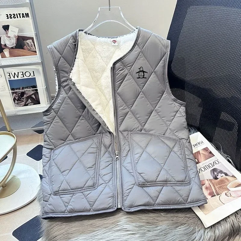 

High Quality Golf Vest Anew Women's Golf Wear Autumn Winter 2024 Short Padded Vest Women's Golf Clothing Cultivate Oneself Coat