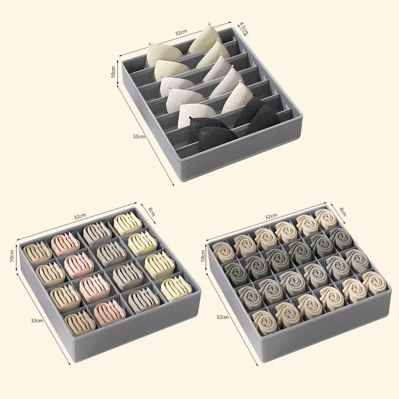 Underwear Bra Organizer Storage Box Panties Socks Storage Boxes Bedroom Wardrobe Clothes Organizer Drawers Separator Boxes