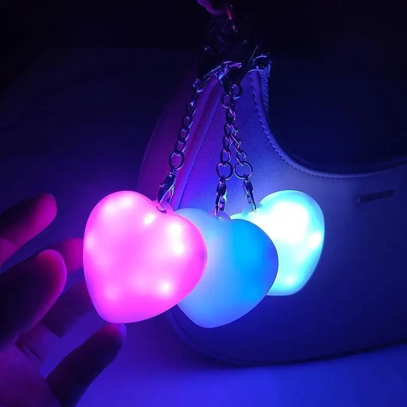 Heart Shaped Touch Activated Purse Light Mini Led Handbag Keychain Charm With 16s Smart Auto Sensor For Women Tote Bags Travel