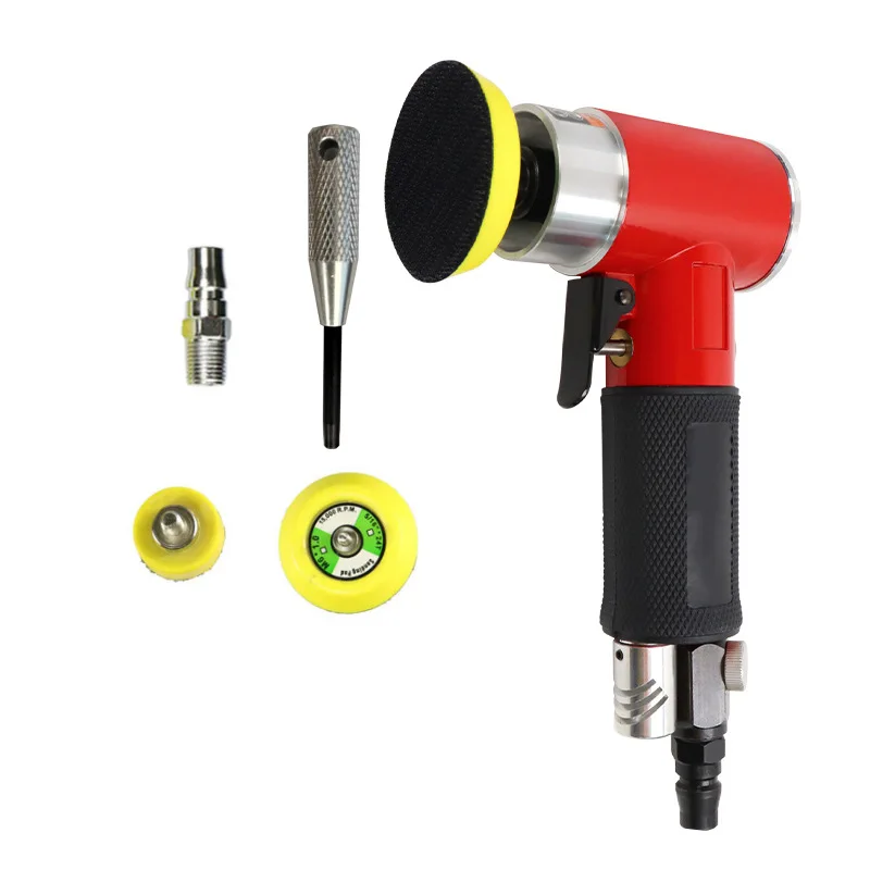 Imagem -02 - Mini Portátil Pneumático Grinding Machine Grupo Orbit Air Sander High Velocidade Polishing Tool Air Powered Polisher 3