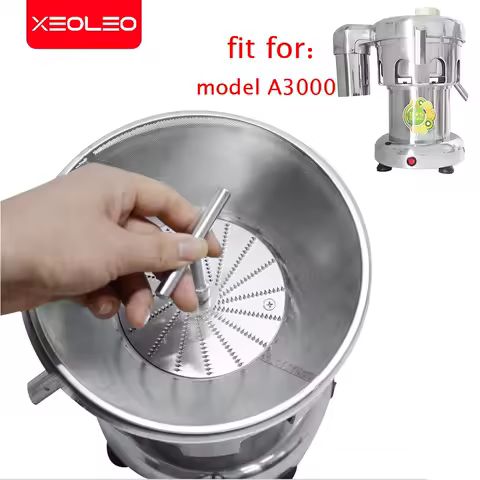 Xeoleo Food Processor Stainless Steel Masher Disc Replacement Accessories Juicer Blade/Grid for A3000 Commercial Juice Machine