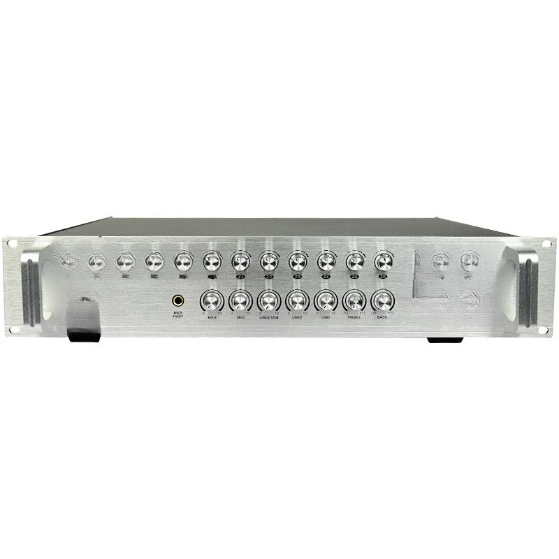 

High power constant voltage power amplifier campus broadcast power amplifier background music function