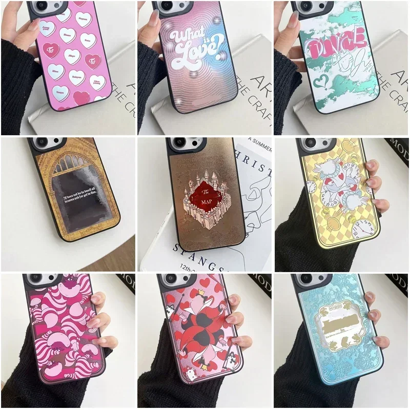 

Multiple Personalities Mirror Surface Phone Case Cover for IPhone 14 13 12 11 15 16 Pro Max Case for IPhone 16 Pro Max