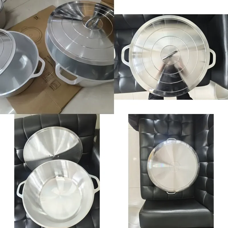 Wholesale New Heavy Duty Die Cast Aluminum Pots for Cooking Soup Steaming Stewing