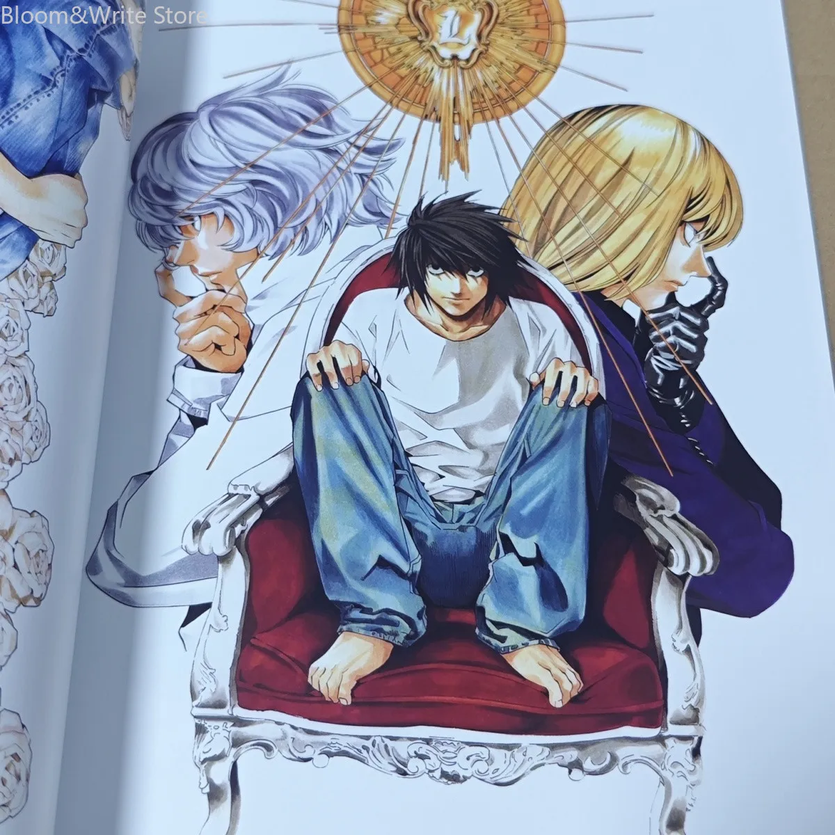 D-Death Note Takeshi Obata Art Book Character Scene Action Storyboard Art Line Sketch Manuscript Full Color Illustration Anime