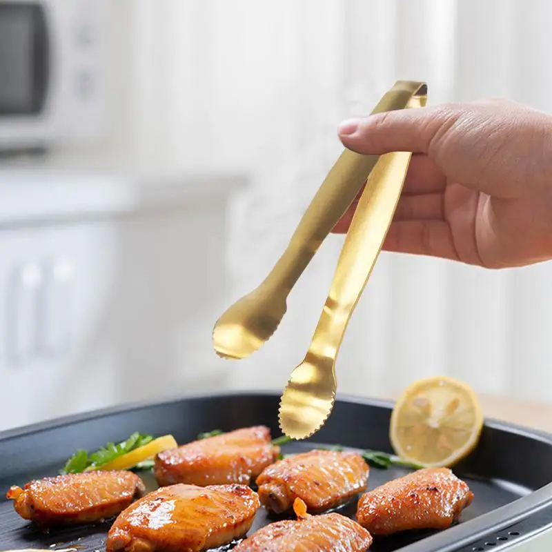 Food Tongs Stainless Steel Utility Tongs For Cooking Multipurpose Kitchen Utensils For Cooking Turning Serving Buffet Daily