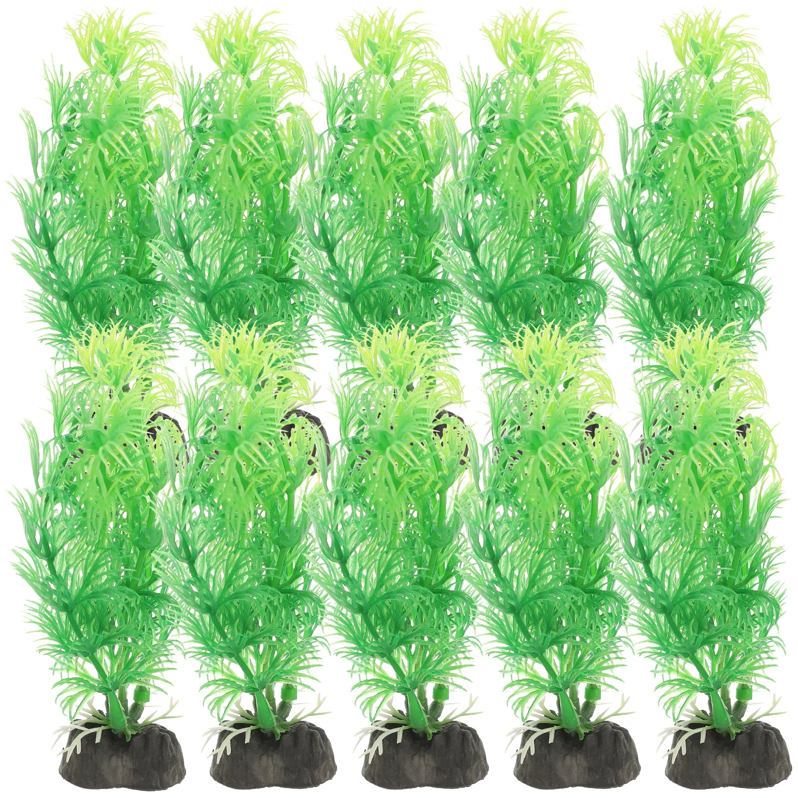 

10Pcs Aquarium Grass Decorative Fish Tank Plant Artificial Plastic Landscape Aquarium Decor Underwater Plant for DIY Fish Tank