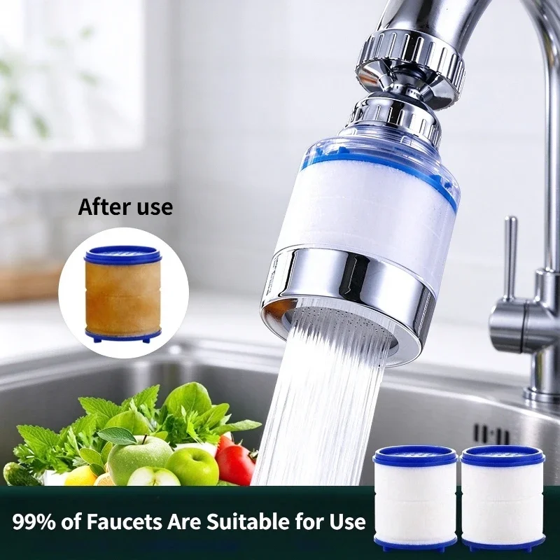 Universal Faucet Nozzle Water Filter Splash Proof Aerator Kitchen Tap Pressurized Purifier Connector Water Saving Spray Nozzle