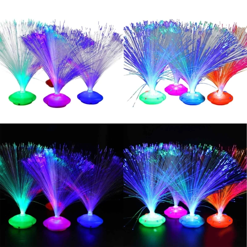 

77HD Fashion Led Colorful Color Changing FiberOptic Light/Home Wedding RomanticDecorations Battery Powered Fiber Night