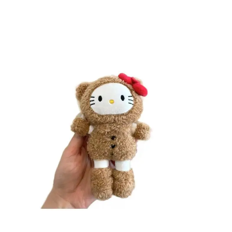Sanrio Hellokitty ours en peluche pendentif Kawaii longues jambes Kt ours pendentif voiture suspendus décoration étudiant sac à dos porte-clés