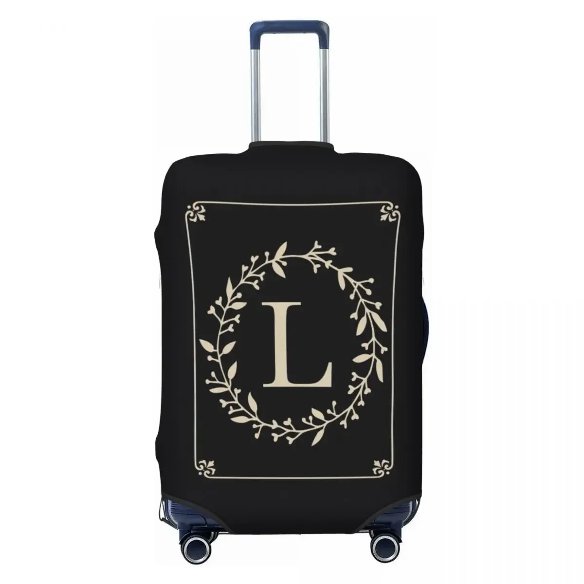 Classic Monogram Letter L Print Luggage Protective Dust Covers Elastic Waterproof 18-32inch Suitcase Cover Travel Accessories