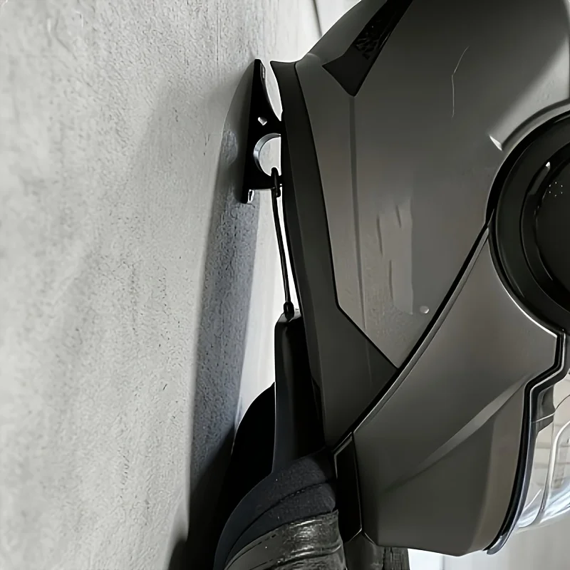 5/2 Piece Set of Motorcycle Helmet Holders, Motorcycle Helmet Wall Mounts, Can Easily Accommodate Full-Face Helmets, Scratch-Resistant, Rust-Proof, Corrosion-Resistant, Not Easy to Leave Fingerprints, Easy to Install,
