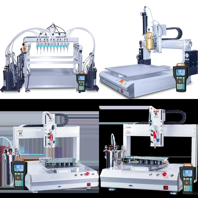 High Quality Low Cost Gantry Structure Online Rotary Syringe Automatic Dispensing Machine for Precision Glue Application