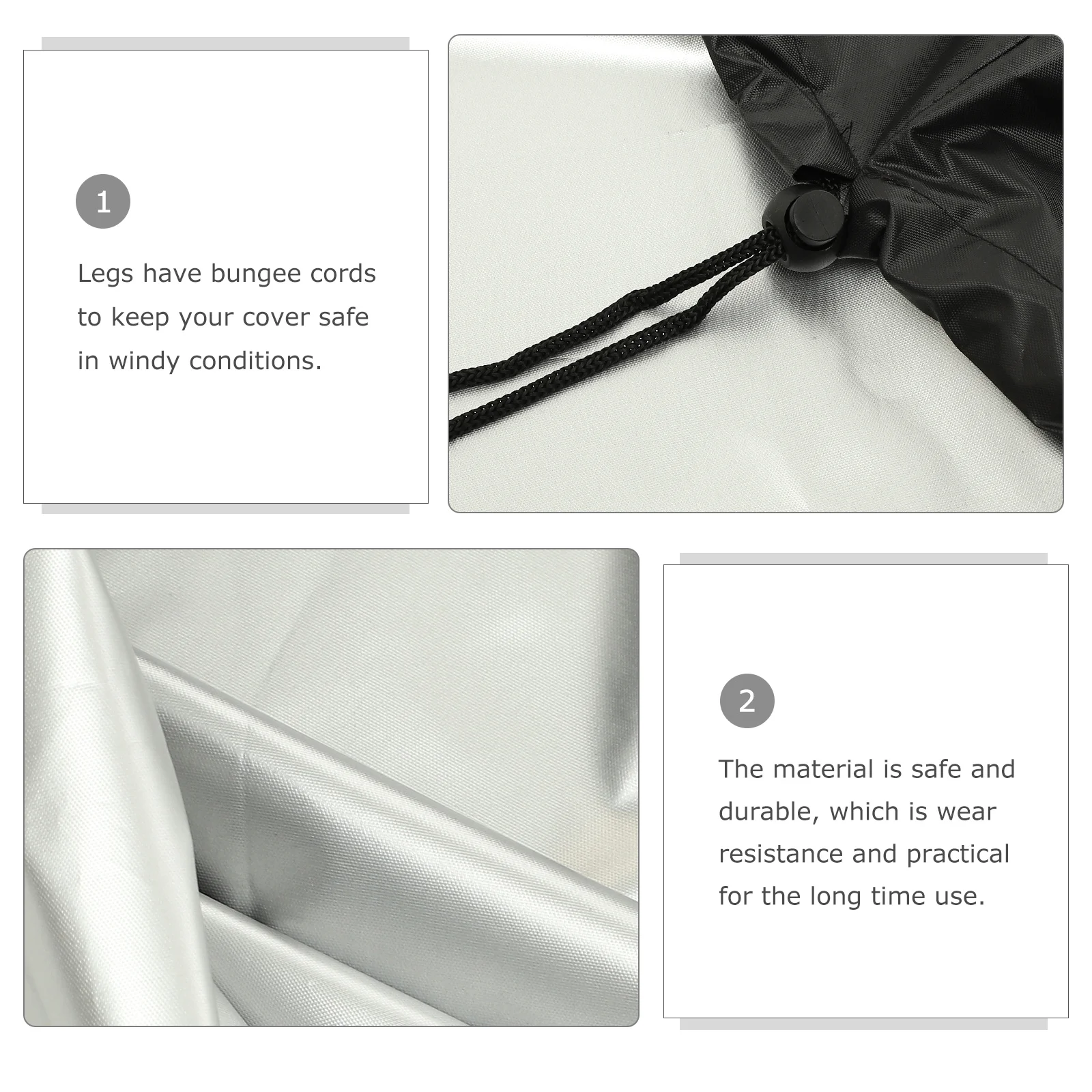 

Round Large Bbq Grill Cover Waterproof Windproof Lightweight Outdoor Fire Pit Protector Bbq Cover Water-Resistant Covers