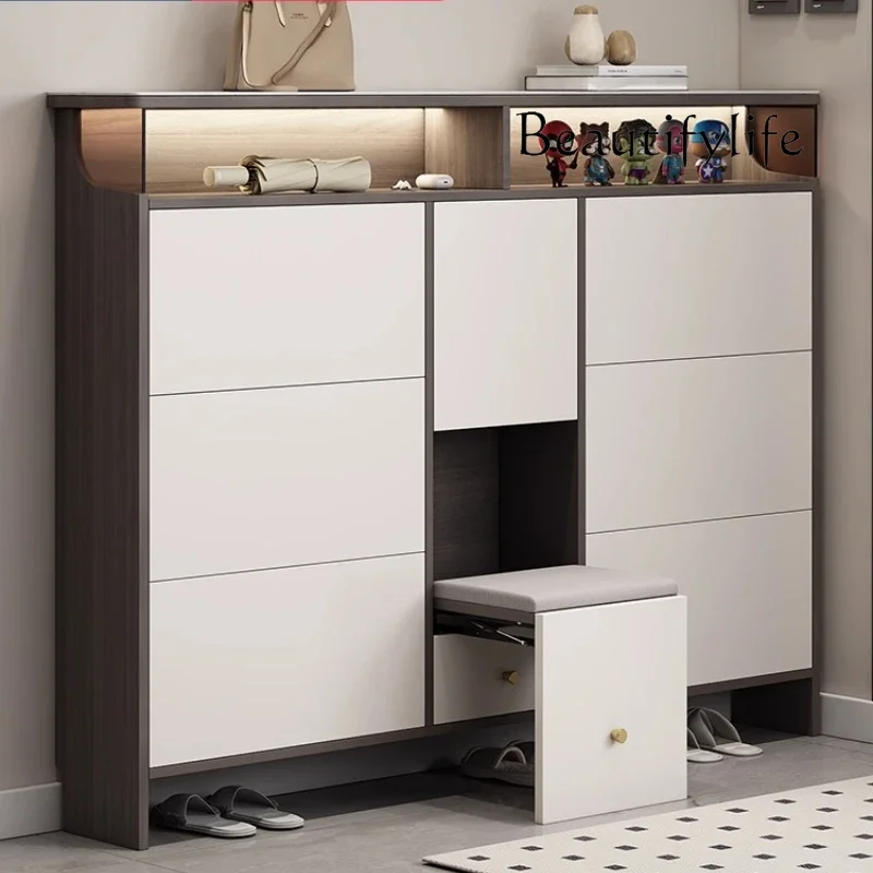 

nM entrance hall shoemaker shoe rack bench seat storage living room shoe cabinet space saving organizador zapatos furniture