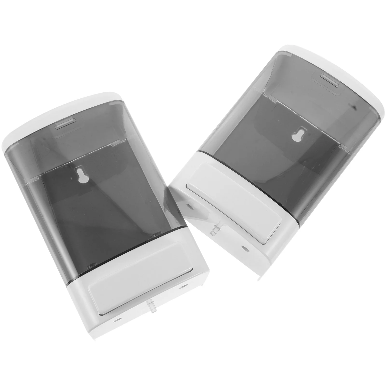 2pcs-wall-mounted-manual-soap-dispenser-1000ml-large-capacity-for-bathroom-kitchen-office-countertop-clutter-free-modern-style