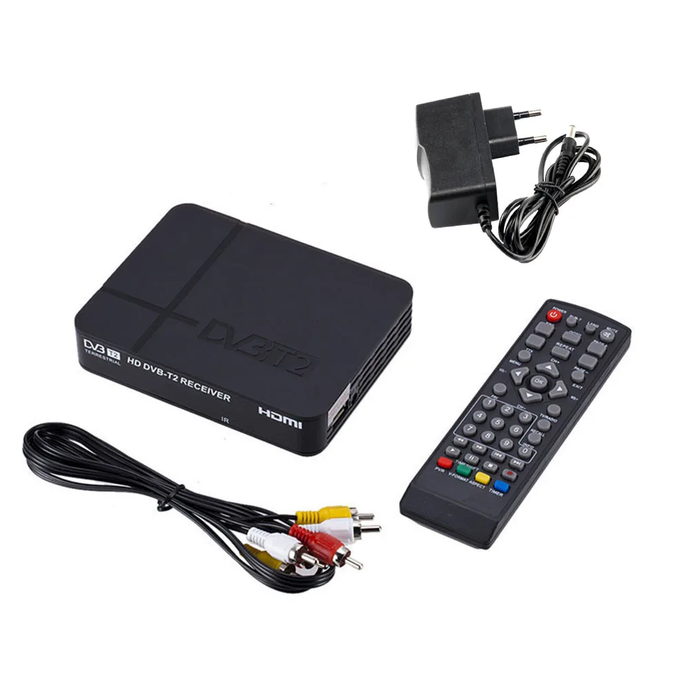 New TV HDTV HD DVB-T2 DVBT2 Digital Terrestrial Receiver Set-top Box Multimedia Player H.264/MPEG-4 Compatible DVB-T DBV T2