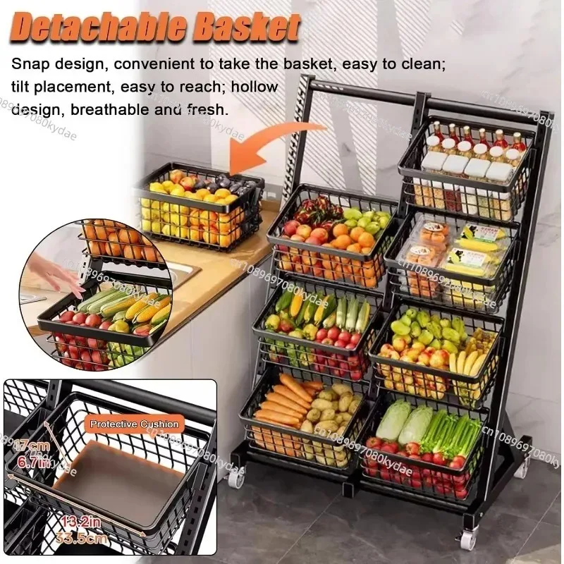 Supermarket Vegetable and Fruit Shelf Commercial Snack/Candy/Photo Chips Stand Convenience Store Display Shelves with Basket