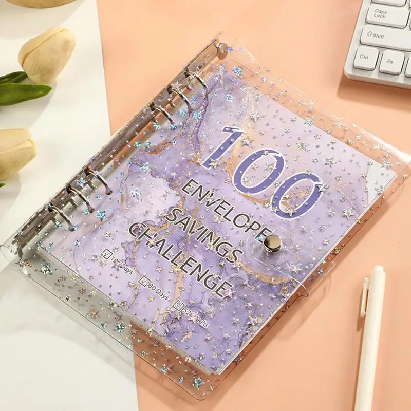 Envelope Savings Challenge Book A5 Budget Binder Motivational Process To Save 5050 Dollars For Journey Funds Pay Off Debt