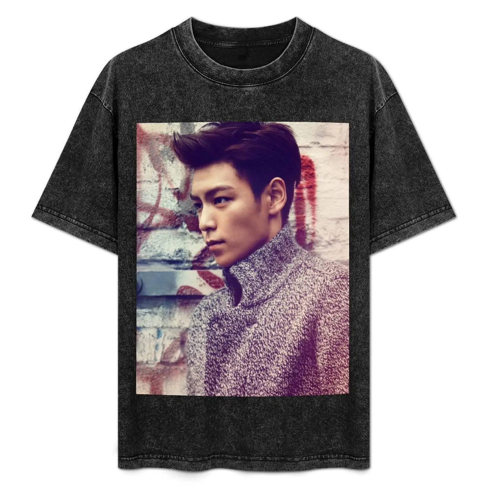 

TOP BigBang Kpop Korea Choi Seung Hyun T-Shirt summer tops anime figures sublime for a boy mens graphic t-shirts pack