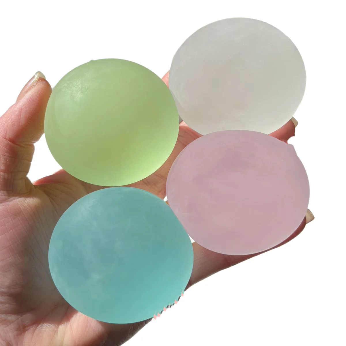 Blauwe Maltose Squishy Speelgoed Anti Stress Zintuiglijke Fidget Speelgoed Zacht Gesimuleerd Transparant Blauw Maltose Slow-rebound Decompressie Speelgoed - afbeelding 2
