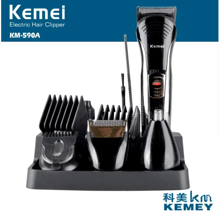 KM-590A hair clipper shaver 7-in-1 multifunctional