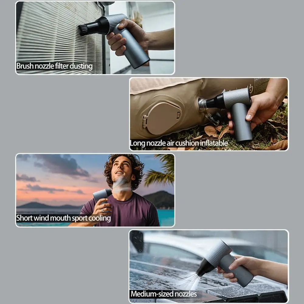 90000PRM Violent Turbo Fan Variable Speed Powerful Airflow Wireless Handheld Blower Rechargeable High Power Brushless Motor