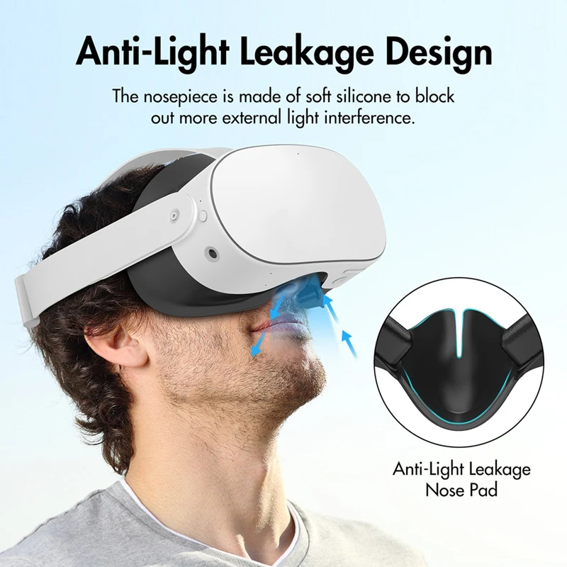 VR Face Pad Cushion For Oculus Quest 3S Eye Mask Protector For Meta Quest 3 S VR Accessories