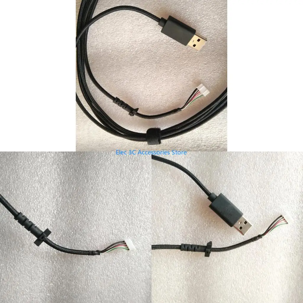 Y51A Replacement Durable Nylon Braided USB Mouse Cable Mouse Lines for For G403 GPRO G102 Mouse