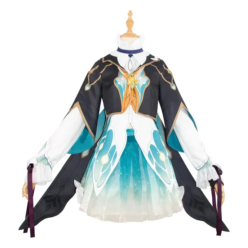 D12Firefly Game Honkai Star Rail مجموعة كاملة الدعاوى الموحدة الدعائم حفلة الهالوين اليراع شعر مستعار تأثيري زي ل W