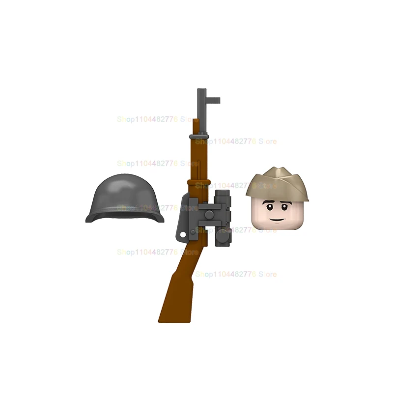 Modèles créatifs militaires blocs de construction d'infanterie soldats MOC figurines d'action accessoires armes enfants pour jouets cadeaux N667-670