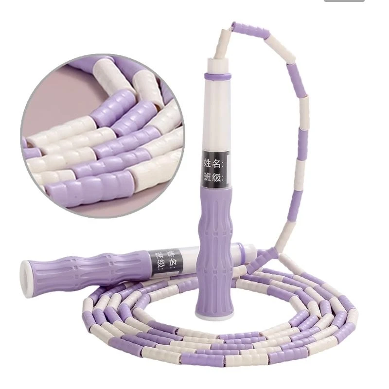 

Beaded Skipping Rope, Fitness Jumping Rope for Kids, Man and Women Tangles Frees Segmented Adjusted Length Jump Rope