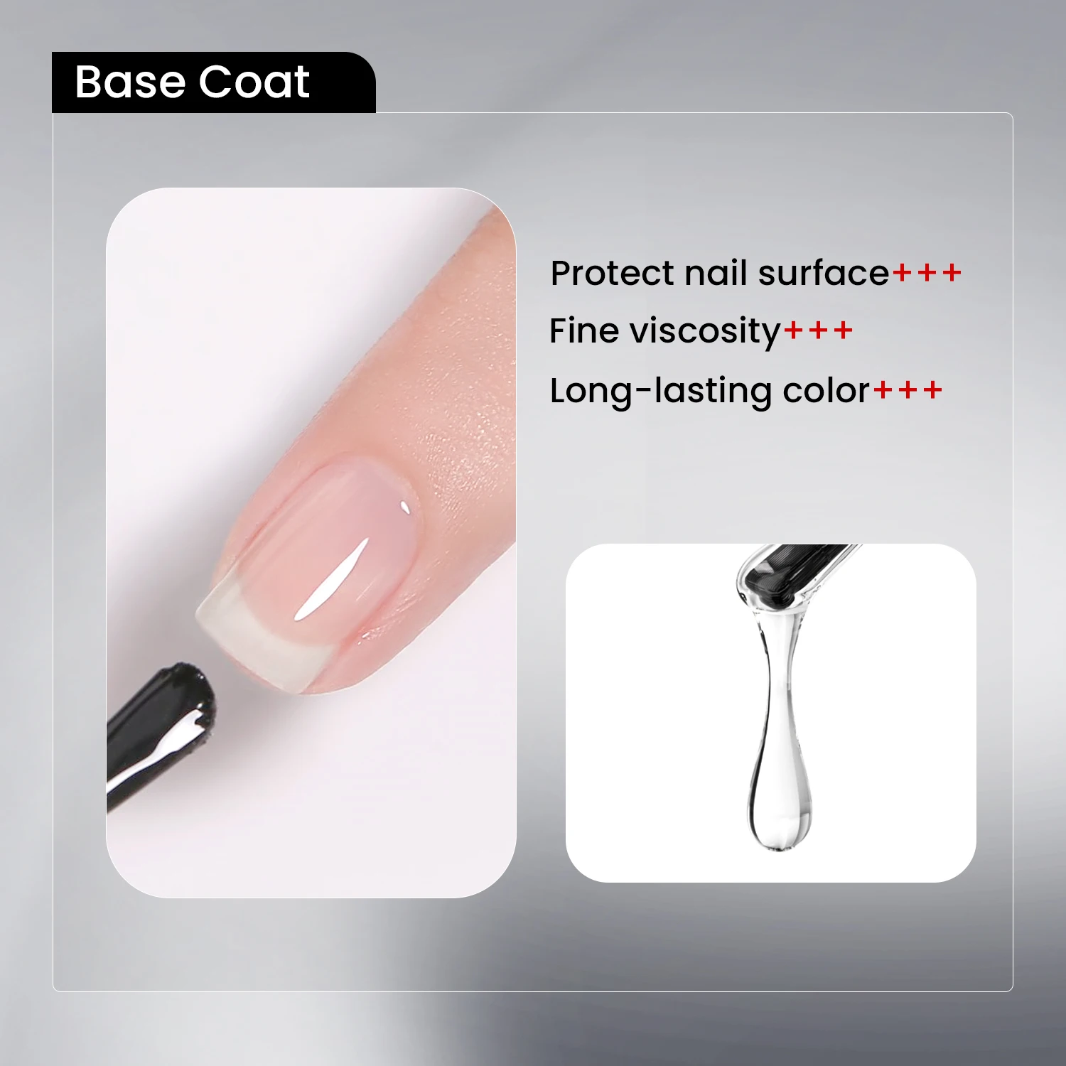 JTING 1PC 7ml Clear Base Top Coat Gel Polish Uv Semi Permanent Nail Polish  Long Lasting Glass Top Coat  Base Coat