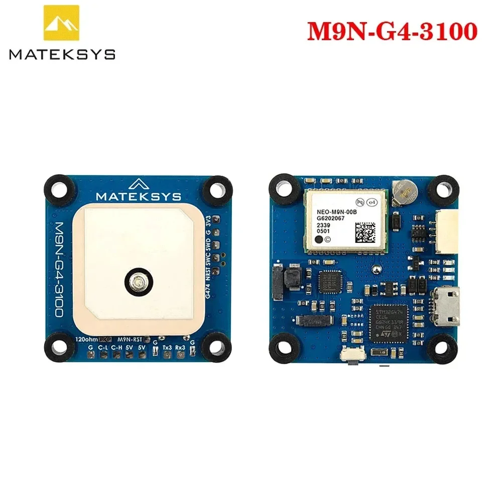 TopEsMATEKSYS M9N-G4-3100 AP_Periph G474 CAN Node, NEO-M9N GNSS Module, RM3100, DroneCAN Protocol & UART_MSP For RC FPV Parts