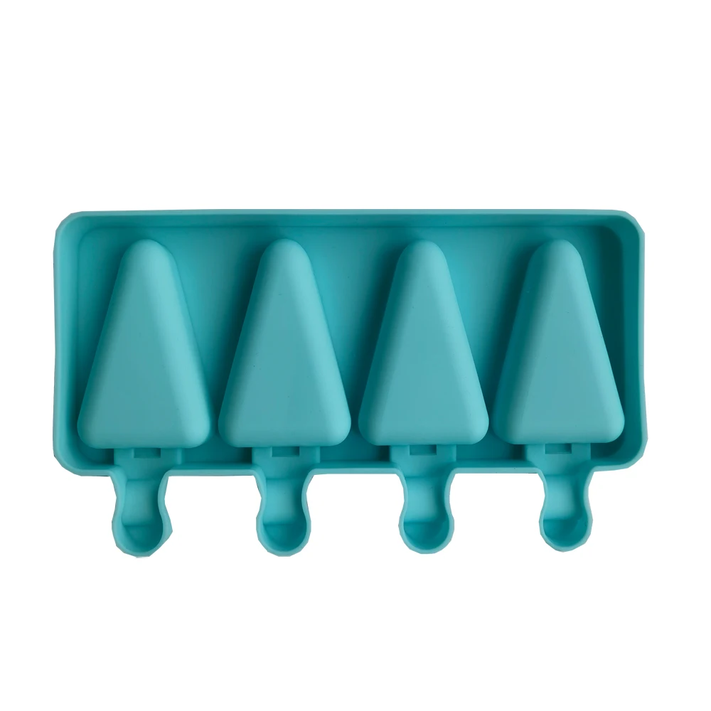 4 cell Ice Pop Popsicle Silicone Mold  Cream Mould Small Size Making Pastry Candy Jelly pudding Chocolate ice cream Tools